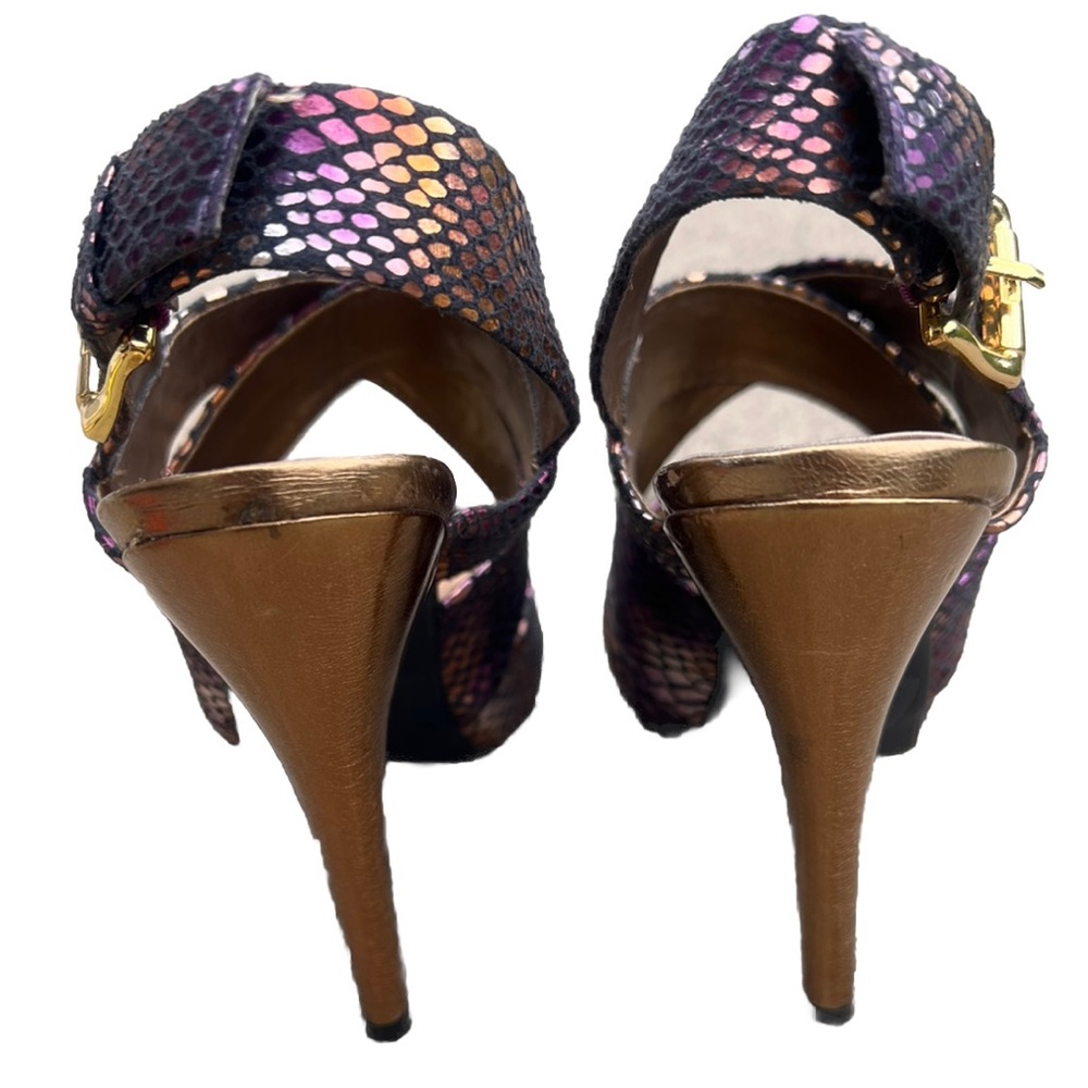 Sarah Jayne Purple and Orange Heels with Stiletto EUC - Picture 7 of 8